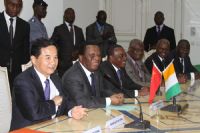 Allocution du président de la CEI lors de la cérémonie de remise de matériels et équipements de bureautique et de télécommunications de la république populaire de chine