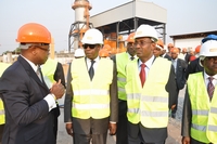 CIPREL IV - Le Ministre effectue une visite sur le chantier