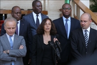 La présidente du groupe international EUROFIND chez Alassane Ouattara