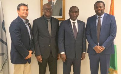 Le Président de l’ARTCI, Diakité Coty Souleymane a échangé avec le Directeur général de MTN