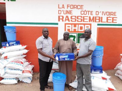 Des vivres et des kits sanitaires pour les populations de la Bagoué