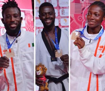 12e Jeux Africains de Rabat : trois médailles d’Or pour les ivoiriens au Taekwondo