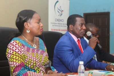 Protection des droits de l’homme:  La CNDHCI  explique les conditions de déguerpissement aux populations