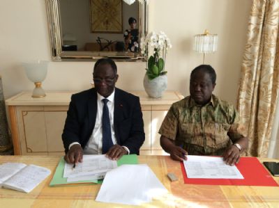 PDCI-RDA: le Secrétaire exécutif, Kacou Guikahué à Paris pour une séance de travail avec le président Konan Bédié