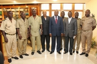 Cérémonie de remise des conclusions de la commission de galonnage a monsieur le Directeur Général des Douanes