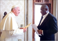 Diplomatie/Saint Siège: SEM. AKEO Severin Mathias a présenté ses lettres de créance