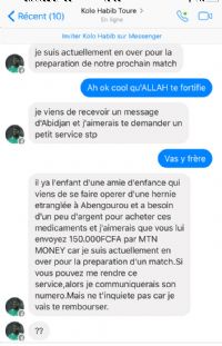 Arnaque sur Internet: Kolo Touré victime d’un cybercriminel