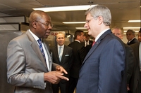 Coopération: Le secrétaire national à la reconstruction et à la réinsertion, Koné Mamadou plaide pour le renforcement de la coopération ivoiro-canadienne auprès du premier ministre canadien, Stephen Harper