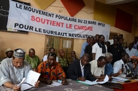 Crise malienne : le Mouvement populaire du 22 mars 2012 apporte son soutien aux putschistes