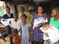 Solidarité: Le MSFFE au secours de familles ayant donné naissance à des triplets et des quadruplets dans un quartier défavorisé d’Abidjan