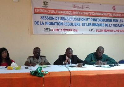 Migration irrégulière/Le Centre d’accueil, d’information, d’orientation et d’accompagnement des migrants  mène des sessions de sensibilisation à travers le pays