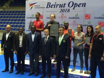 Le Ministre Danho salue la performance des taekwondo-in à l’Open de Beyrouth