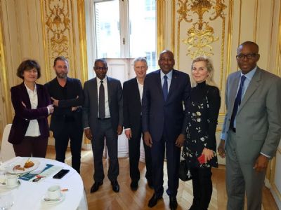 Le Premier Ministre ivoirien, Amadou Gon Coulibaly, échange avec la presse française à Paris
