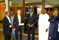 La délégation de la Fif visite la résidence d`Houphouët-Boigny