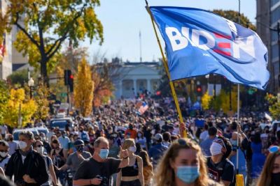 Elections américaines : Liesse et soulagement des partisans de Joe Biden après sa victoire