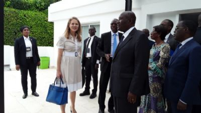 La princesse Sarah Zeid de Jordanie visite le CERFAM d’Abidjan