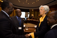 Christine Lagarde entame 2013 par une tournée africaine