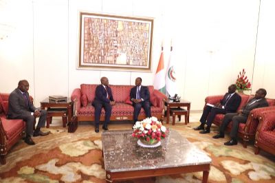 Palais d’Abidjan : Ce que le président Ouattara, les présidents d’Afreximbank et de la Commission de l’Uemoa se sont dit