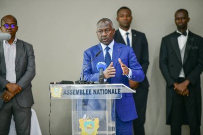 Côte d’Ivoire : les difficultés de la presse peuvent être perçues comme un recul de la démocratie, estime le  président de l’Assemblée nationale