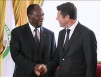 Le président Alassane Ouattara est à Nice