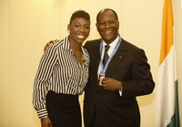 Athlétisme  / Après son audience avec le chef de l`Etat, Murielle Ahouré : “Je suis fière de la Côte d`Ivoire”