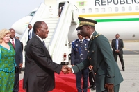 Ouattara en Guinée pour une 