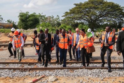 Côte d'Ivoire : Amadou Kone visite le chantier du Métro d'Abidjan