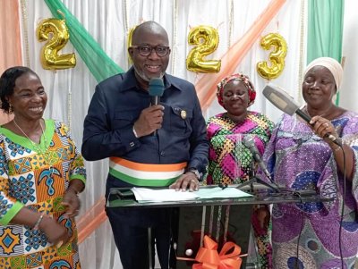 Assinie Mafia/ cérémonie de présentation: le maire Hippolyte Ebagnitchie fait le bilan de ses actions