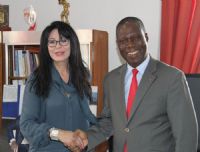 Ministère de la Culture et de la Francophonie: Yamina Benguigui reçu en Audience.