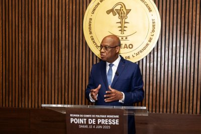 BCEAO : Baisse des taux directeurs de 25 points de base