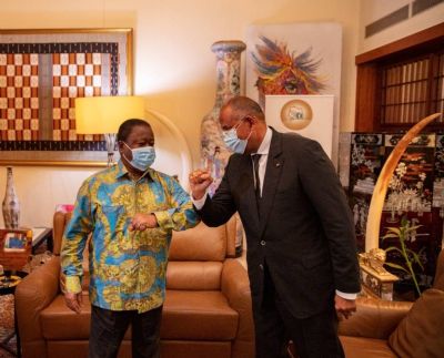 Daoukro : Le Premier ministre Patrick Achi présente ses condoléances au président Henri Konan Bédié