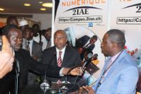 Cgeci academy 6ème édition / Projet Campus Numérique : le Ministre de l’entrepreneuriat Anzoumana Moutayé  félicite le groupe 2IFE/2IAE