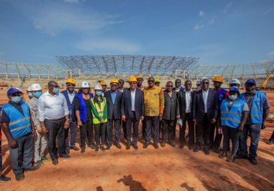 CAN 2023 : le  Premier Ministre Patrick Achi  s'imprégne de l'avancement des travaux des infrastructures de Korhogo