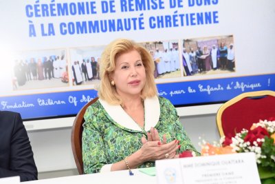 La Première Dame, Madame Dominique Ouattara, Présidente de la Fondation Children Of Africa : « Je souhaite que nous continuions à prier pour notre chère Côte d’Ivoire afin qu’elle demeure un pays de fraternité »