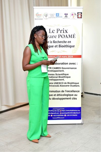 6èmes journées scientifiques du CAMES: Le « Prix Lazare POAMÉ de la Recherche en Éthique et Bioéthique » attribué à deux jeunes chercheurs