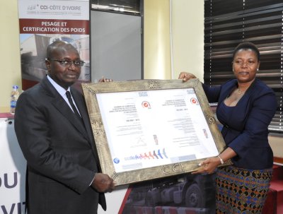 Chambre de commerce et d’industrie  de Côte d’Ivoire: le département de pesage certifié ISO 9001