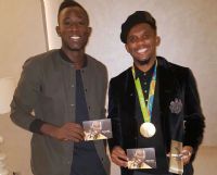 Sport: Cissé Cheick Sallah reçu par Samuel Etoo en Turquie