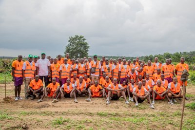 Civisme : 100 stagiaires volontaires de l'OSCN apportent leur contribution à la préservation du couvert forestier ivoirien