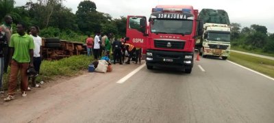 Côte d'Ivoire : 26 victimes dont 01 décès certain dans un accident de la circulation sur l’autoroute du nord (pompiers)