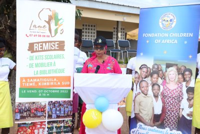 Côte d'Ivoire :  l'ONG Lame Afrique offre un millier de kits scolaires à des élèves de Samatiguila 