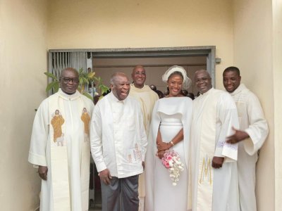 Côte d'Ivoire : Laurent Gbagbo et Nady Bamba se sont mariés devant le maire et à l'église 