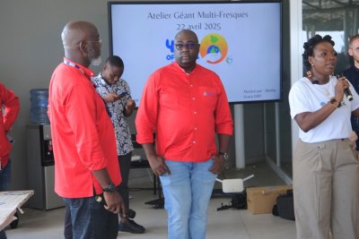 Côte d'Ivoire: les filiales du groupe Bouygues organisent à Abidjan des fresques sur le climat pour sensibiliser sur les enjeux environnementaux