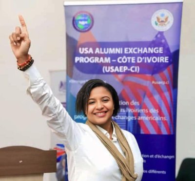Côte d'Ivoire : Malika Kamara réélue à la tête de l’USA Alumni Exchange Program – Côte d’Ivoire (USAEP-CI)