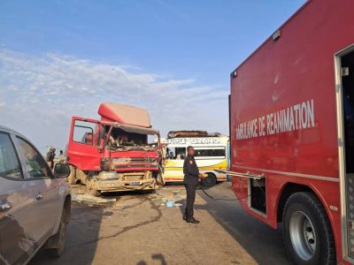 Côte d'Ivoire : six victimes dont trois cas graves dans une collision entre un camion de transport de ciment et un mini-car sur l’Autoroute du Nord