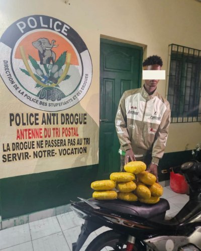 Côte d'Ivoire : un individu interpellé avec 5,5 kg de cannabis lors d’une opération de sécurisation à Abobo