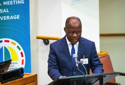 Couverture Sanitaire Universelle : L’expérience ivoirienne présentée à New-York par le ministre Pierre Dimba
