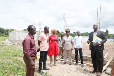 Département de Sinfra : les travaux du marché de proximité de Tiékorodougou très bien avancés