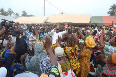 Désigné candidat du RHDP aux régionales: Mamadou Touré accueilli dans la liesse populaire dans le Haut-Sassandra