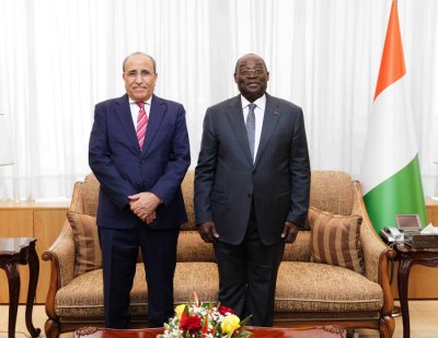  Le Vice-Président de la République a échangé avec les Ambassadeurs d’Algérie et de Mauritanie en Côte d’Ivoire.