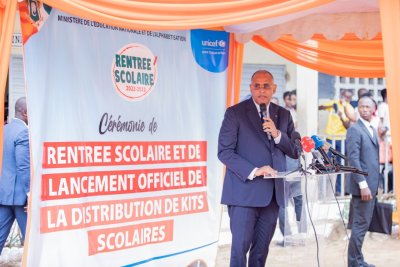 Education : le Premier Ministre Patrick Achi donne le top départ de la rentrée scolaire 2022-2023 